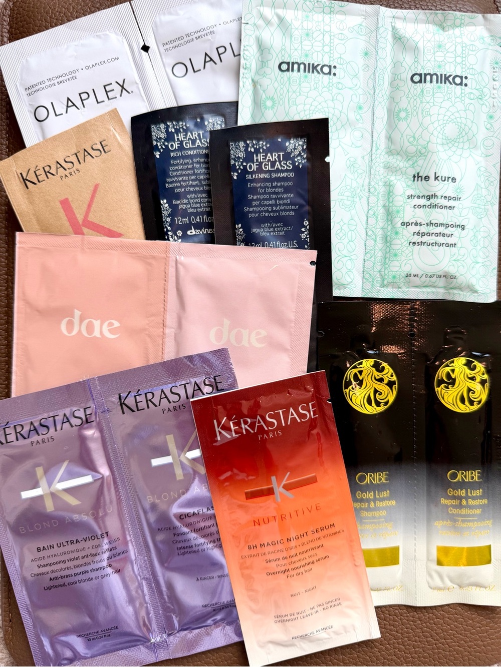 Assortment of Hair Products to Sample